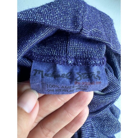 NWT Michael Stars Tunic Womens Medium Blue Top Layer Shiny Preppy Y2k Retro - Picture 2 of 14